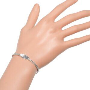 TIFFANY&Co. Return to TIFFANY & Co. oval tag Bracelet Wrist Size6.4" Silve...
